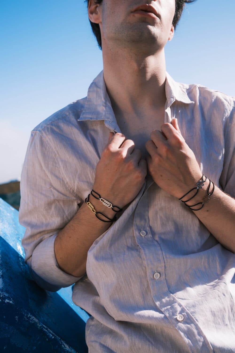 Silver paperclip bracelet - Image 3